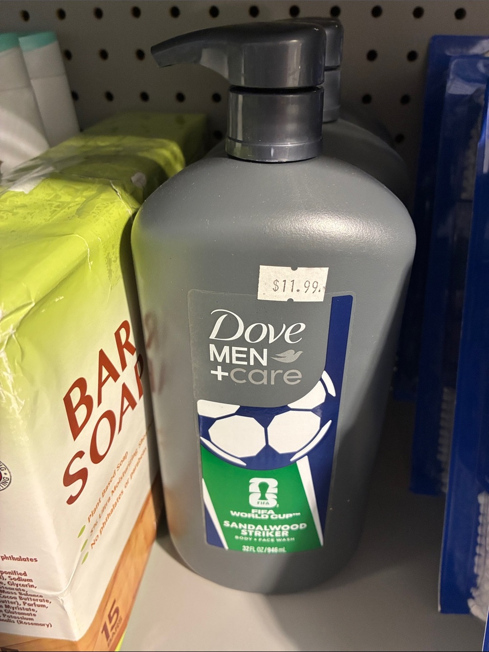 Dove Men+Care Sandalwood Striker Body and Face Wash - Gray